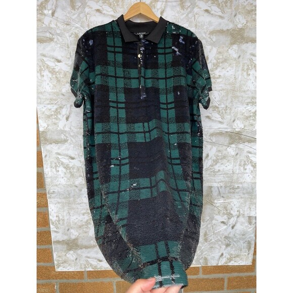 Lauren Ralph Lauren black label 
Plus Size Sequined Plaid Polo Dress size 2X - Picture 6 of 11